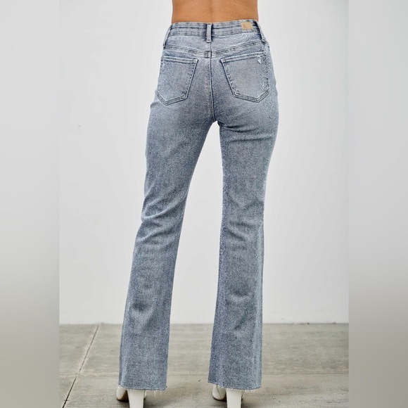 High Rise Kick Flare Pants With Rhinestone - Picture 9 of 9